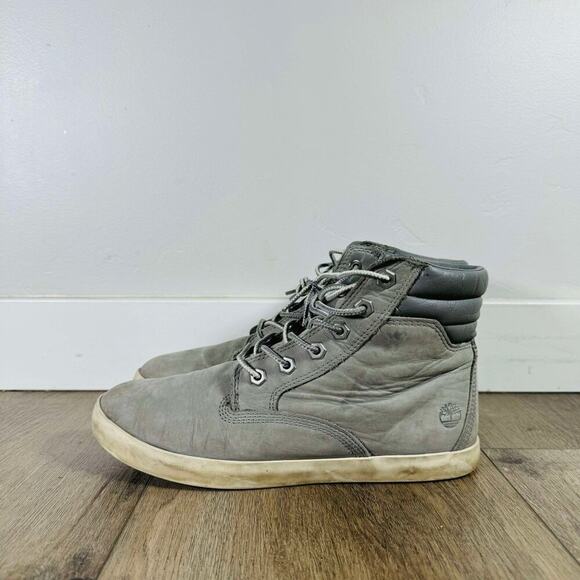 Timberland Dausette Women’s 8.5 Gray Nubuck High Sneaker Boot Ortholite A1H26 - Picture 1 of 9